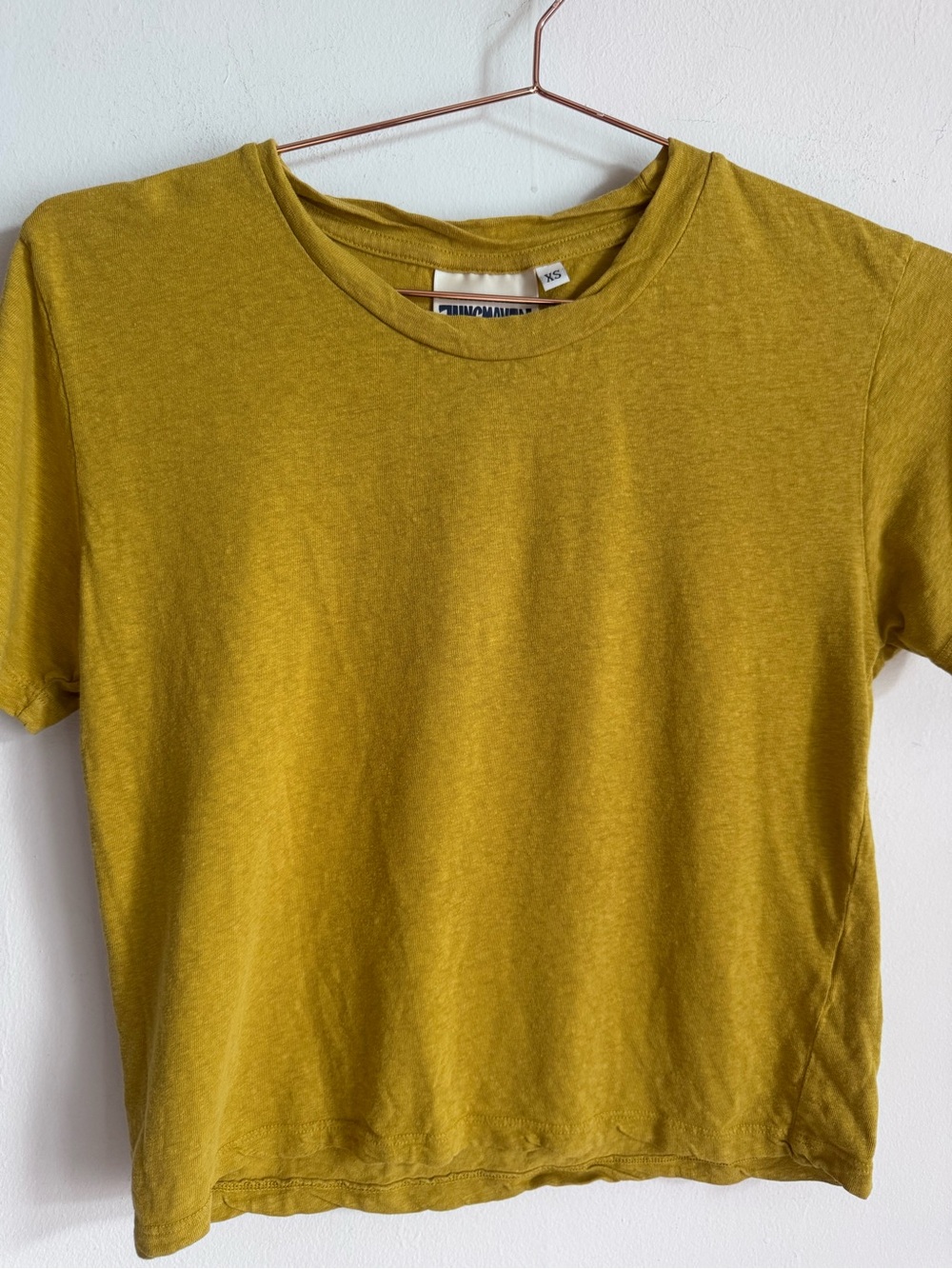 Jungmaven Cropped Lorel Tee XS Yellow $75 - Picture 3 of 7